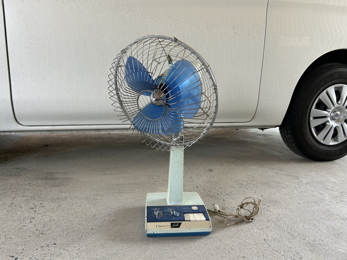 昭和レトロの扇風機