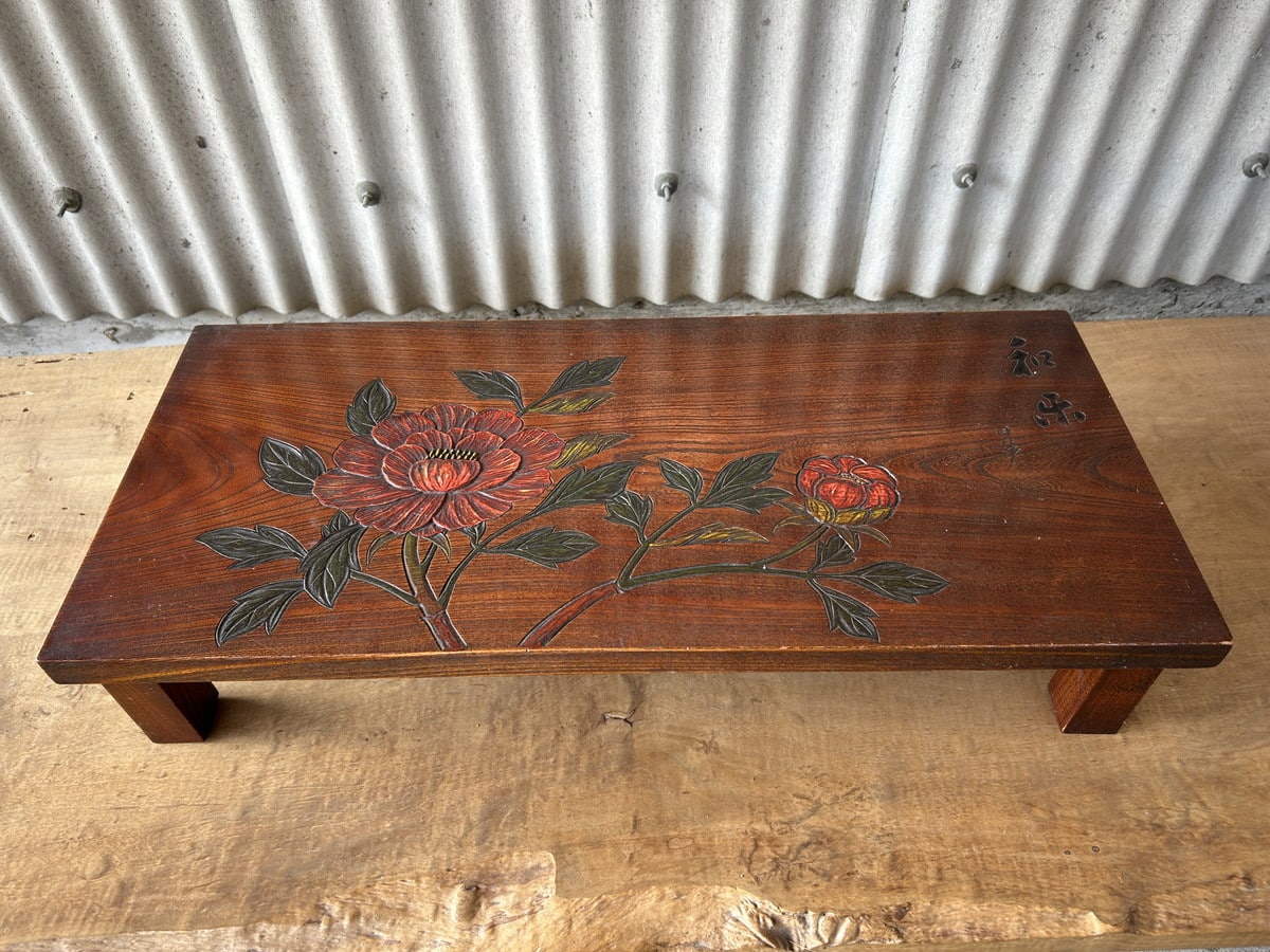 彫刻入りの花台 買取 倉敷市