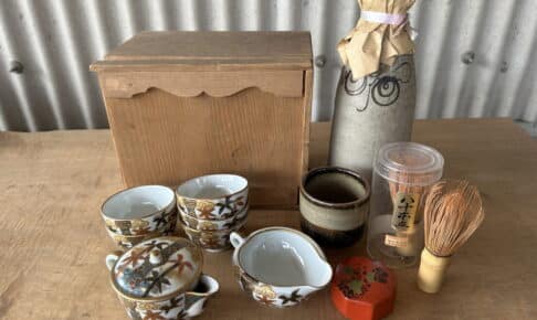九谷焼の煎茶器、古瀬戸の徳利、茶道具 買取 岡山市北区