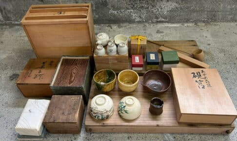 倉敷市中島エリアにて茶道具を出張買取させていただきました